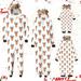 Shldybc Christmas Pajamas for Family for Men Christmas Holiday Pjs Matching Sets Plaid Onesie Christmas Sleepwear Jumpsuit Reindeer Xmas Snowflake Snowman Elks Santa Outfit Home wear - Clearance