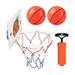 Mini Basketball Hoop for Kids Wall Mounted Basketball Hoop for Door with 2pcs Mini Basketballs and Pump Basketball Hoop Sucker Kids Desktop Bathroom Game Favors N8U9