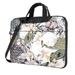 YFYANG 15.6 inch Universal Laptop Bag Oxford Cloth Laptop Sleeve Multi-functional Watercolor Vintage Floral Doodle Notebook Computer Messenger Bag Handbag