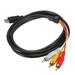 Pinnaco Audio Cable Audio Video 1080P -Compatible Male Video AV Cable Male 3 RCA Cable 4.9 Ft Video Cable 4.9 Cable 1080P TV RCA o Video dsfen 4.9 Ft Only 3RCA Cable 1080P Ft Only Function Leeofty