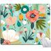 Mouse Pad Cute Abstract Floral Mouse Pad for Women Washable Square Cloth Mousepad for Office Laptop Non-Slip Rubber Computer Mouse Pads for Wireless Mouse Personalized Mouse Pads for Desk