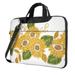 YFYANG 14 inch Universal Laptop Bag Oxford Cloth Laptop Sleeve Multi-functional Sunflower Doodle Notebook Computer Messenger Bag Handbag