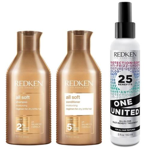 Redken - All Soft Bundle One United* Haarpflegesets 0,75 l Damen