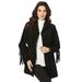 Plus Size Women's Fringe Suede Jacket by Roaman's in Black (Size 42 W)