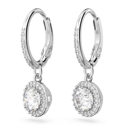 Paar Ohrhänger SWAROVSKI "Una Angelic Stern", grau (metallfarben, kristallweiß), Ohrringe, Damen, Metall, mit Swarovski Kristall Image