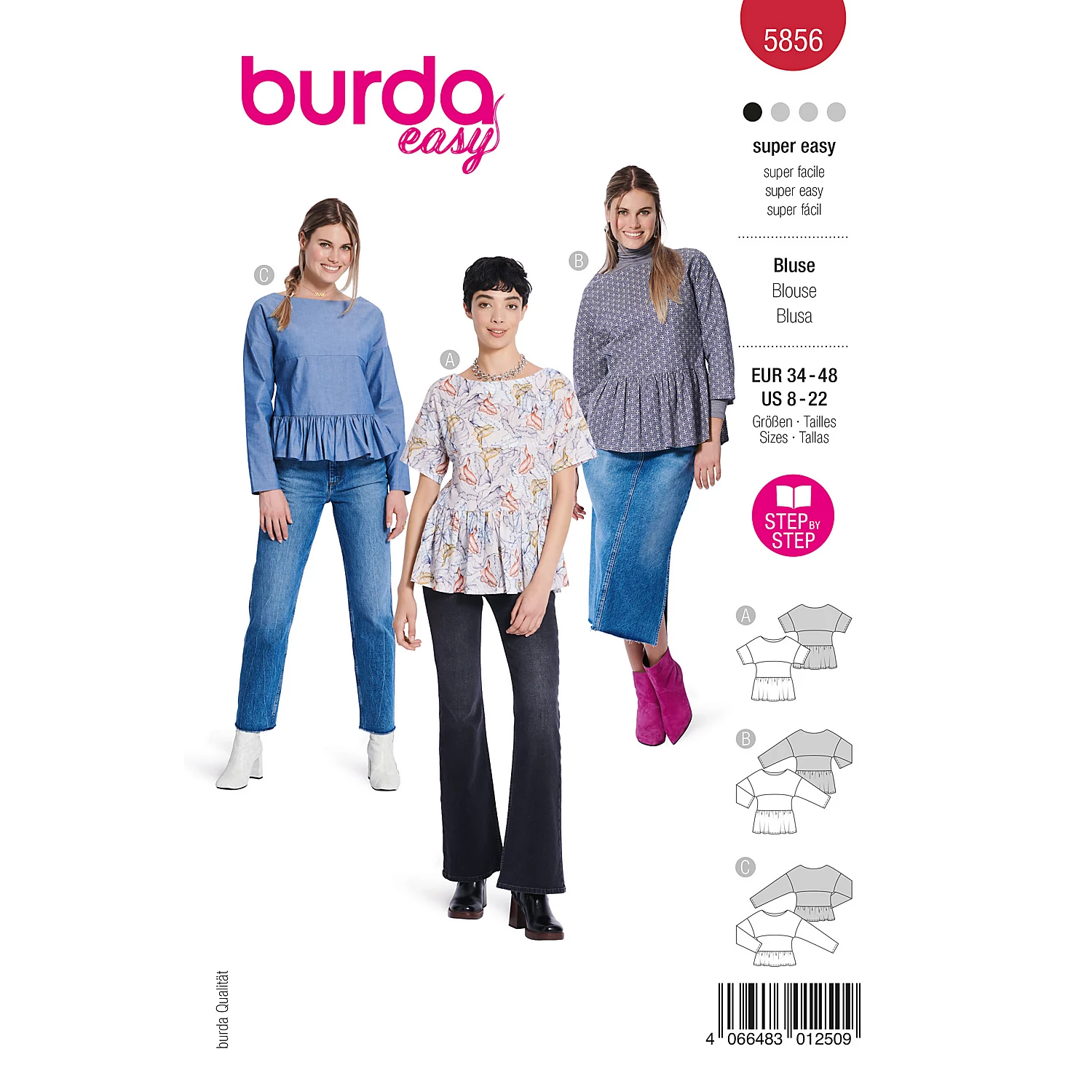 burda Patron 5856 "blouse à basque