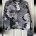 Adidas Tops | Adidas Performance All Over Print Womens Sweatshirt Black Gray Tropical Floral | Color: Black/Gray | Size: M