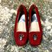 Michael Kors Shoes | Michael Kors Red Flat Loafer Leather Upper Size 6 Medium | Color: Red | Size: 6