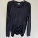 Athleta Tops | (L) Athleta Fast Track Top; Dark Charcoal Gray; Thumb Holes; Excellent Condition | Color: Gray | Size: L