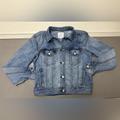 American Eagle Outfitters Jackets & Coats | American Eagle Jean Jacket Denim Distressed Light Wash Women's - Size Xs | Color: Blue | Size: Xs