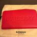 Burberry Bags | Burberry Elmore Red Embossed Logo Leather Continental Clutch Wallet | Color: Red | Size: Os