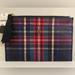 J. Crew Bags | J Crew Genuine Leather Tartan Plaid Wallet Clutch Pouch Colorful New Nwt | Color: Tan | Size: Os