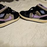 Nike Shoes | Girls Jordan 1 Mid Se Houndstooth | Color: Black/Purple | Size: 1g