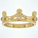 Disney Jewelry | Disney Parks Authentic Mickey Mouse Icon Ring Gold Tone Princess Crown Size 8 | Color: Gold | Size: Os