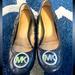 Michael Kors Shoes | Black Michael Kors Flats With Silver Accents. Size 6 | Color: Black | Size: 6