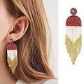 Free People Jewelry | Beaded Level Up Earrings | Color: White | Size: Os