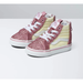 Vans Shoes | New Vans Toddler Sk8-Hi Zip Shoe Glitter Two Tone Size 4.0t | Color: Pink/Silver | Size: 4bb