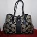 Coach Bags | Coach Black Signature Logo Big C Canvas Shoulder Bag See All Photos | Color: Black | Size: Os