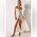 Free People Dresses | Free People Heating Up Corset Hook & Eye Front Maxi Slip Dress | Color: Cream | Size: Xl