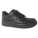 Nike Shoes | Nike Air Force 1 Womens 7.5 Shoes Solid Black Athletic Lace Up Low Top Sneaker | Color: Black | Size: 7.5