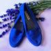 American Eagle Outfitters Shoes | American Eagle Blue Flats | Color: Black/Blue | Size: 7.5