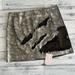 Free People Skirts | Free People || Camouflage Print Skinny Sequin Mini Skirt || Size 8 Nwt $128 | Color: Green/Tan | Size: 8