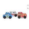 Disney Toys | Melissa & Doug X Disney Mickey Characters Wooden Rescue Vehicles Play Set | Color: Blue/Red | Size: Osbb
