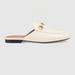 Gucci Shoes | Gucci Princetown Loafer Mule (Women) | Color: Gold/White | Size: 7.5