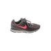 Nike Sneakers: Gray Print Shoes - Women's Size 7 - Almond Toe