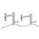 Adjustable Wall Mounted Pull Up Bar Arm Strength Trainer Pull Up Bracket Multifunctional Sports Auxiliary Stretching Equipment (Color : Silver, Size : 100×55×27cm)