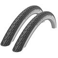 Bikes4Life Schwalbe Bike Tyre Shop:-2 x Schwalbe Road Cruiser 700 x 35c Whitewall Wired Tyres