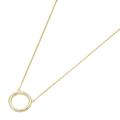 Collier LUIGI MERANO "kleiner Ring, mit Brillant, Gold 585" Halsketten Gr. 45 cm, Gelbgold 585, goldfarben (gold) Damen Colliers