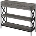 Better Homes & Gardens Convenience Concepts Tucson 1-Drawer Console Table w/ Shelves Wood in Brown/Gray | 32 H x 40 W x 12 D in | Wayfair