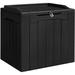 GUNJI 28 Gallons Water Resistant Resin Lockable Deck Box Resin in Black/Brown | 20.87 H x 22.04 W x 16.34 D in | Wayfair GN-GPSB22-00630