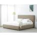 Safavieh Couture Callahan Upholstered Bed Upholstered, Wood in Black/Brown | King | Wayfair SFV4801G-K-2BX