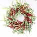 The Holiday Aisle® Handcrafted Faux 24" Wreath Silk/Wood/Twig in Red/Green | 24 H x 24 W x 6 D in | Wayfair 70CFE25C2515450DA7E5510BCD96CF82