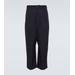High-rise Cropped Wool Pants