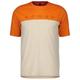 Scott - Defined Merino S/S - Merinoshirt Gr M orange/weiß