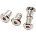 binifiMux 10-Set M8x20mm Hex Rivet Countersunk Socket Cap Bolts and Hex Head Conntector Cap Nuts for Furnitures Cribs Chairs Nickel Plated