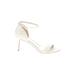 Impo Heels: Strappy Stilleto Formal Ivory Solid Shoes - Women's Size 11 - Open Toe