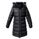 riemot Winter Warm Mantel mit Pelzkragen Mantel Damen Wintermantel Lange Mantel Outwear Frauen Wintermantel mit Reißverschlusstasche, Schwarz XL