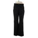 Lands' End Dress Pants - Mid/Reg Rise: Black Bottoms - Women's Size 12