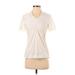 Athleta Active T-Shirt: Ivory Activewear - Women's Size Small