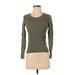 Tommy Hilfiger Pullover Sweater: Green Tops - Women's Size 2X-Small