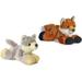 Aurora Bundle of 2 8 Floppy Beanbag Stuffed Wild Animals - Foxxie The Fox & Woolsey The Wolf