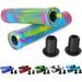 Scooter Grips - Mixed Color Bike Bicycle MTB Scooter Handlebar Grips | 145mm Soft Handle Grips for Pro Stunt Kick Scooter BMX Bikes Mountain Bike