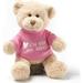 GUND â€œIâ€™m The Big Sisterâ€� Message Bear with Pink T-Shirt Teddy Bear Stuffed Animal for Ages 1 and Up Brown 12â€�