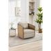 Swivel Barrel Chair, Comfy Round Accent Sofa Chair for Living Room, 360 Degree Swivel Barrel Club Chair, Leisure Arm Chair