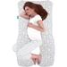 Pregnancy Full Body Pillow Cover - U Shaped Replacement Pillowcase by Biloban