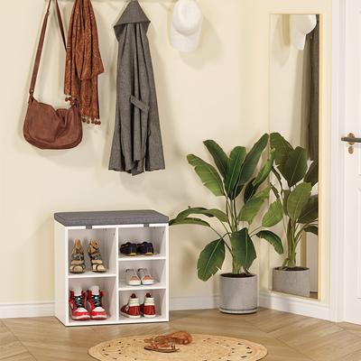Shoe Storage Cabinet Bench,Entryway Bench with Storage and Seating